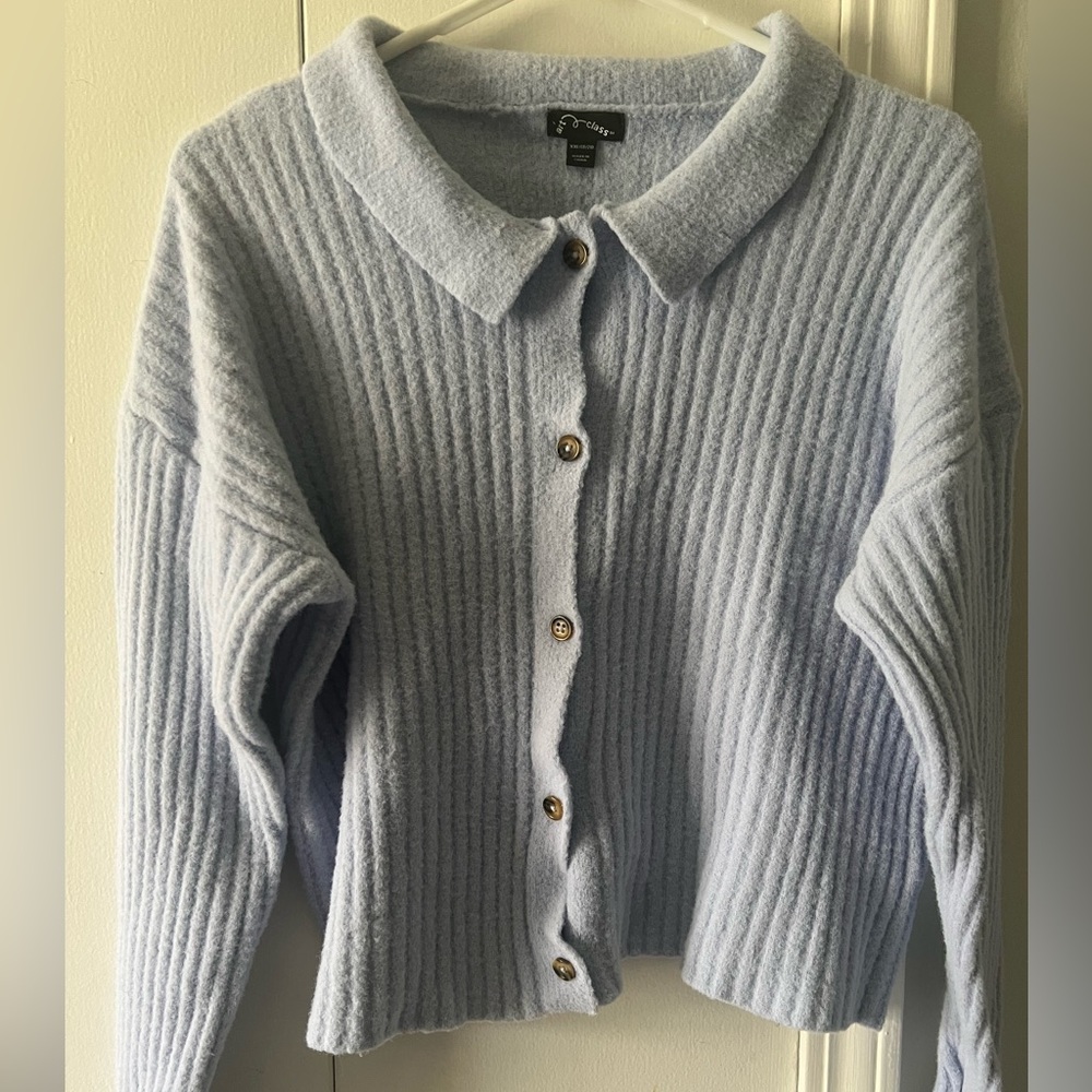 Blue Button Up